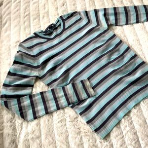 French‎ Connection Vintage Y2K striped crewneck sweater